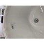 GRADE A1 - Metropolitan Black & Gold Double Ended Freestanding Bath - L1676 x W900mm