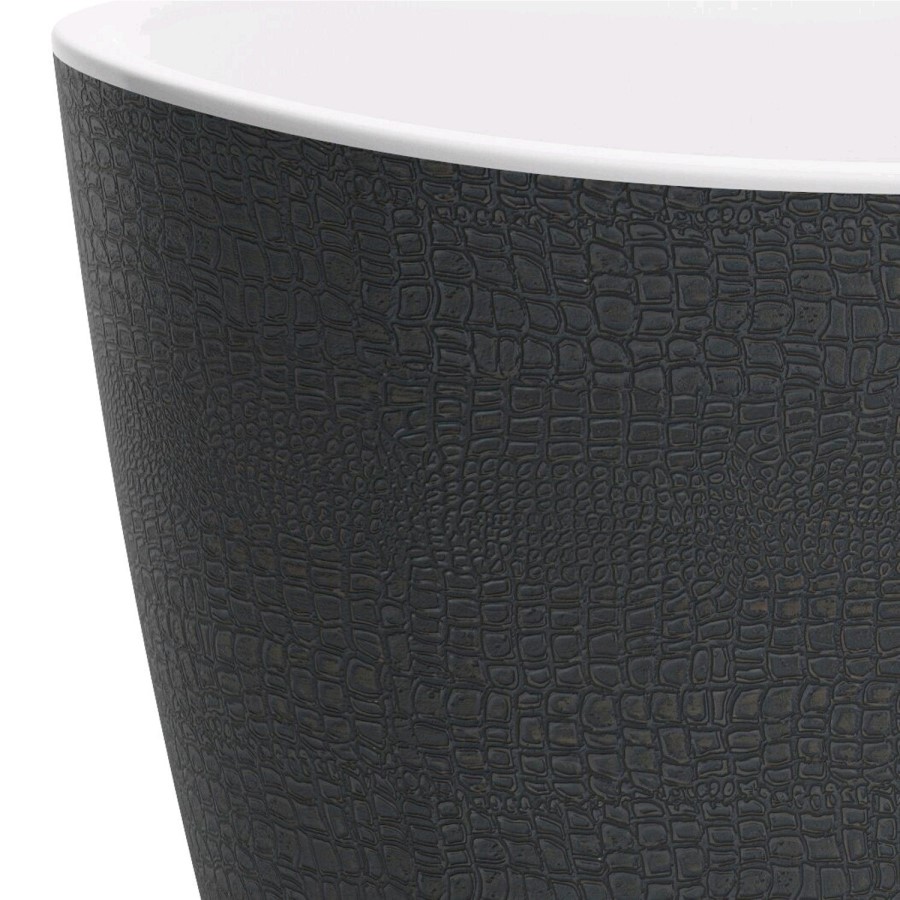 GRADE A2 - Libretto Crocodile Effect Freestanding Bath - L1750 x W800mm
