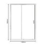 Sliding Shower Door 1200mm - 4mm Glass - Vega Range