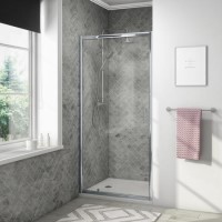 GRADE A1 - Pivot Shower Door 800mm - 4mm Glass - Vega Range GRADE A1 - Pivot Shower Door 800mm - 4mm Glass - Vega Range