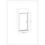 800mm Pivot Shower Door - Vega