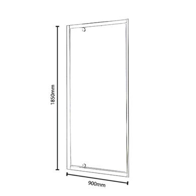 900mm Square Pivot Shower Enclosure - Vega