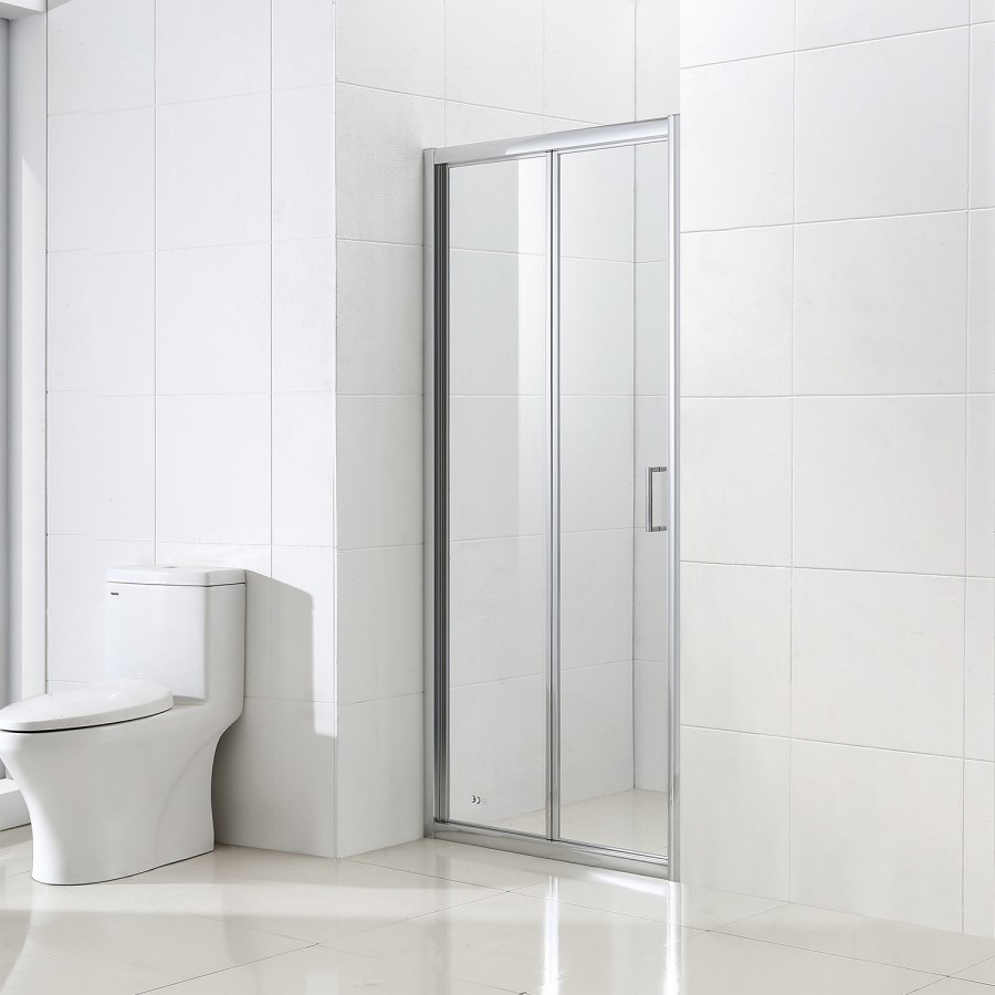 GRADE A1 - 760mm Universal Bi-Fold Shower Door - Vega