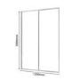 Pivot Shower Door 1200mm - 6mm Glass - Pavo Range