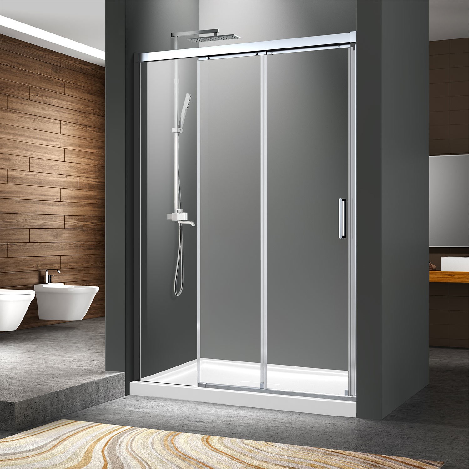 Pavo Ultra Minimal 1200 Triple Slider Shower Door