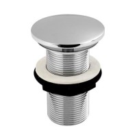 Unslotted Free Flow Basin Waste - Chrome