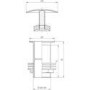 Unslotted Free Flow Basin Waste - Chrome
