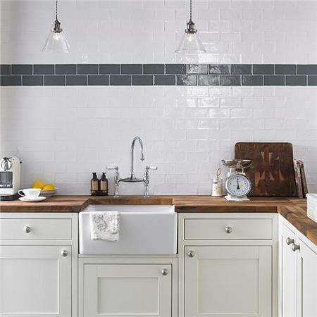 Laura Ashley Artisan White Field Wall Tile