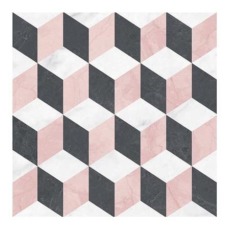 Marble Cube Blush Floor Tile