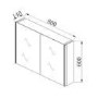Hudson Reed Meloso Mirror Cabinet