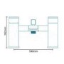 GRADE A1 - Tabor Waterfall Bath Shower Mixer