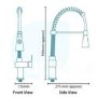 Livorno Pull Out Kitchen Mixer Tap