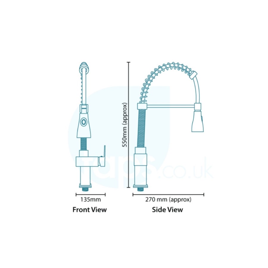 Livorno Pull Out Kitchen Mixer Tap
