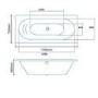 Duo 1700 x 750 Double Ended Bath