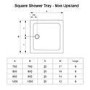 Mira 800 x 800 Flight Safe Low Tray