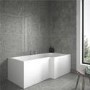 L-Shaped Square Right Hand Shower Bath - 1700 x 850mm