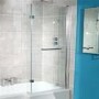L-Shaped Square Right Hand Shower Bath - 1700 x 850mm
