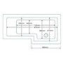 L-Shaped Square Right Hand Shower Bath - 1700 x 850mm