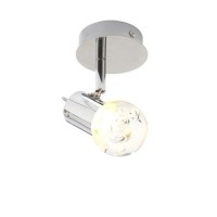 Bubble LED Ceiling Flush plate Single Spot Light Chrome