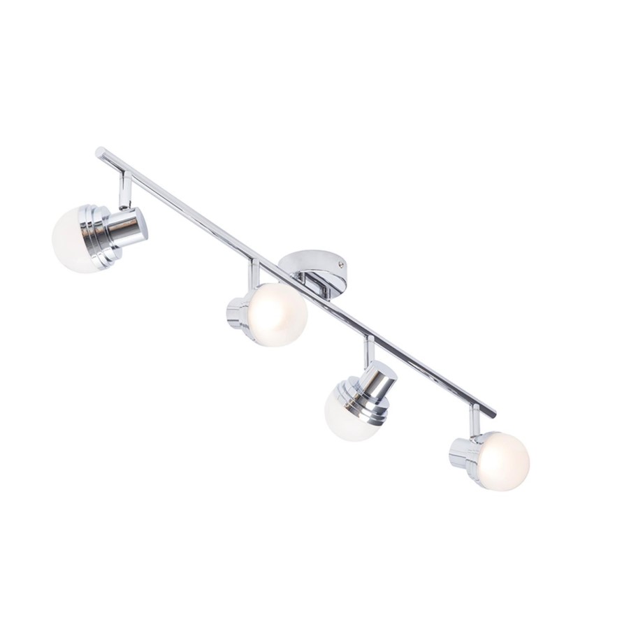 Milan Deco 4 Light LED Bar Chrome Ceiling light