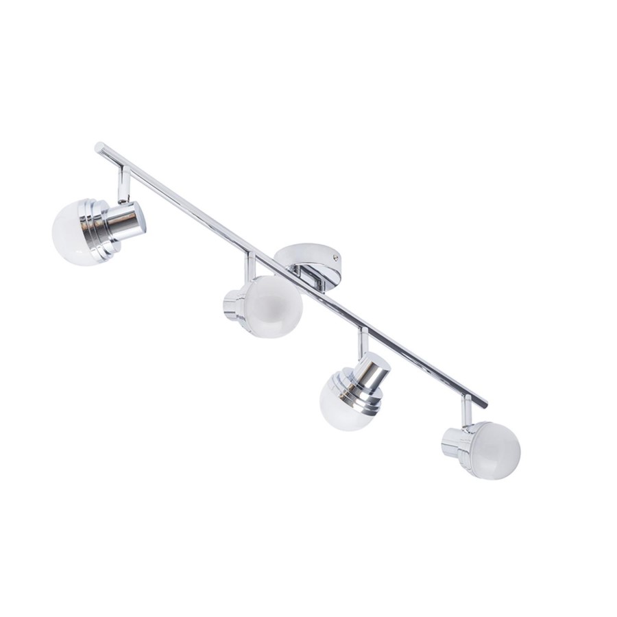 Milan Deco 4 Light LED Bar Chrome Ceiling light