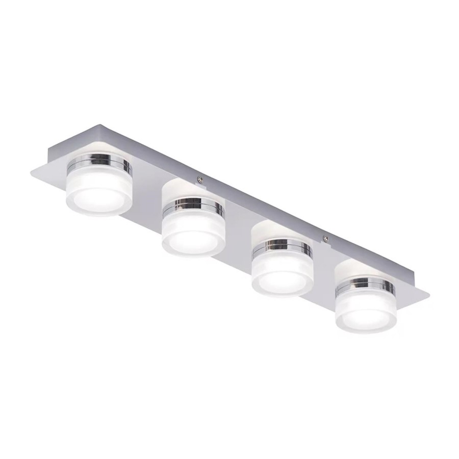 Amalfi 4 light Bar LED Flush Chrome Ceiling light