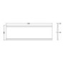 GRADE A1 - 1800mm Acrylic Front Panel