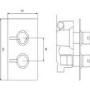 Premier Quest Twin Thermostatic Shower Valve With Diverter