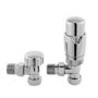 Hudson Reed Angled Thermostatic Radiator Valve Pack Chrome