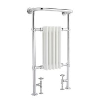 Hudson Reed Harrow Traditional Radiator Chrome / White 965x540