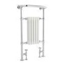 Hudson Reed Harrow Traditional Radiator Chrome / White 965x540