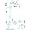 Hudson Reed Porto Thermostatic Bar Shower With Kit