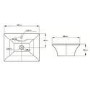 Premier Vessels Sit-On Countertop Basin 480mm Wide - 1 Tap Hole