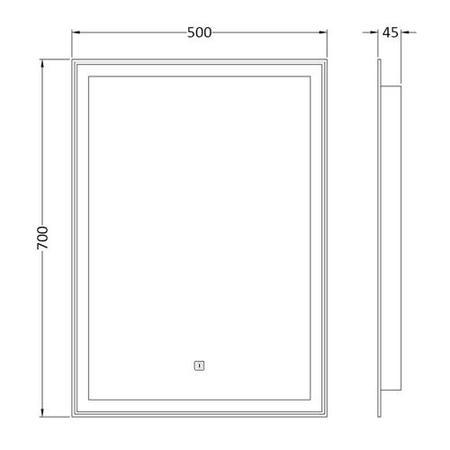Premier Glow Touch Sensor LED Mirror