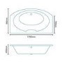 FPO024 End Panel for Rennes 1700 x 970 Bow Fronted Bath