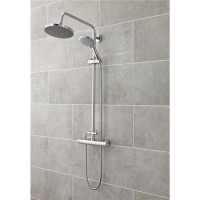 Premier Thermostatic Bar Shower With Kit with Round Handset