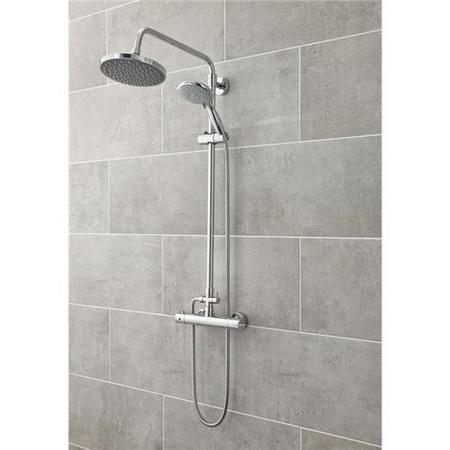 Premier Thermostatic Bar Shower With Kit with Round Handset