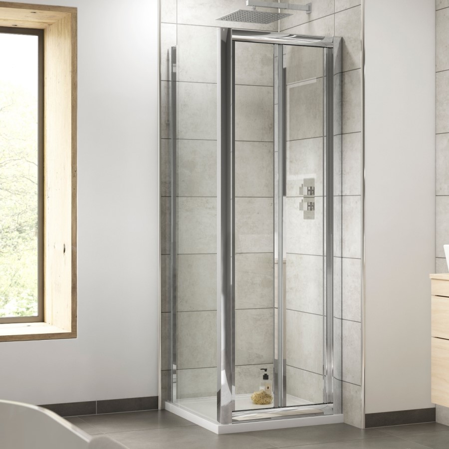 Bi-Fold Shower Door - 1000mm - 4mm Glass - Premier