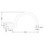 Hudson Reed Curved Wall-Mounted Shower Arm