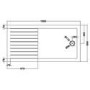 Hudson Reed Walk In Shower Tray 1600x800
