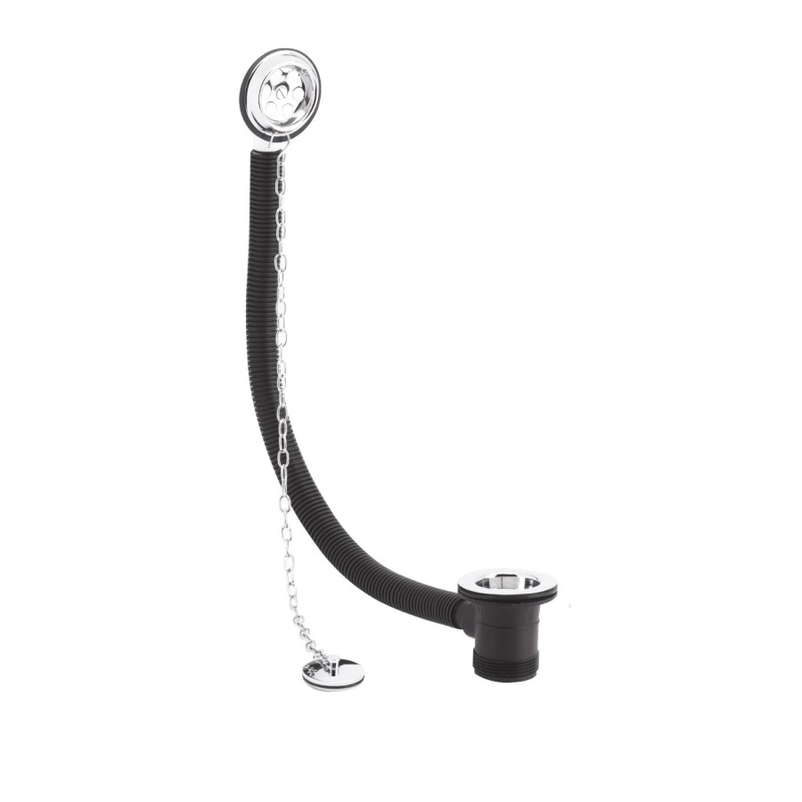 Traditional Bath Waste & Overflow with Brass Plug & Link Chain