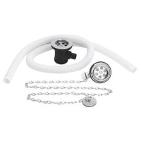 Hudson Reed Bath Waste with overflow[com] plug and link chain