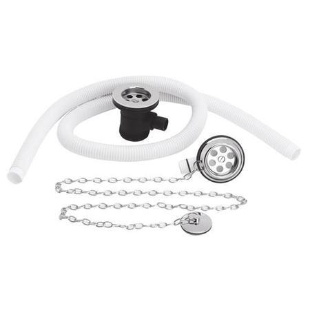 Hudson Reed Bath Waste with overflow[com] plug and link chain