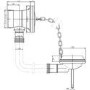 Hudson Reed Bath Waste with overflow[com] plug and link chain