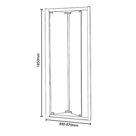 Ella 900mm Bi-Fold Door