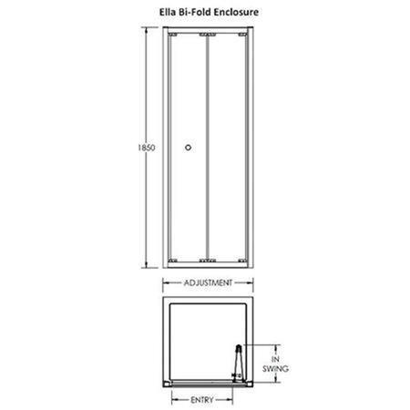 Ella 900mm Bi-Fold Door