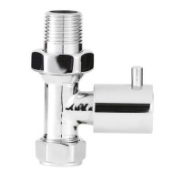 Hudson Reed Straight Radiator Valves Chrome