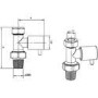 Hudson Reed Straight Radiator Valves Chrome