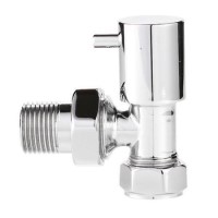 Hudson Reed Angled Radiator Valves Chrome