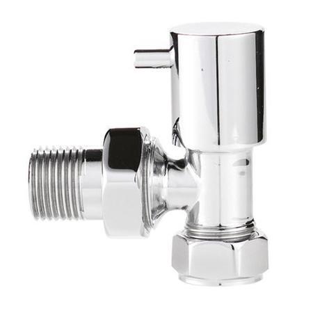 Hudson Reed Angled Radiator Valves Chrome